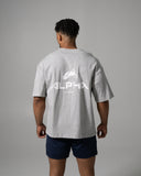 Alpha Tee - Med Heather Grey