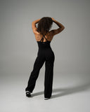Aura Wide Leg Pant - Black