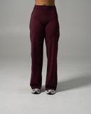 Aura Wide Leg Pant - Merlot