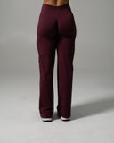 Aura Wide Leg Pant - Merlot