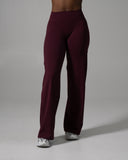 Aura Wide Leg Pant Long - Merlot