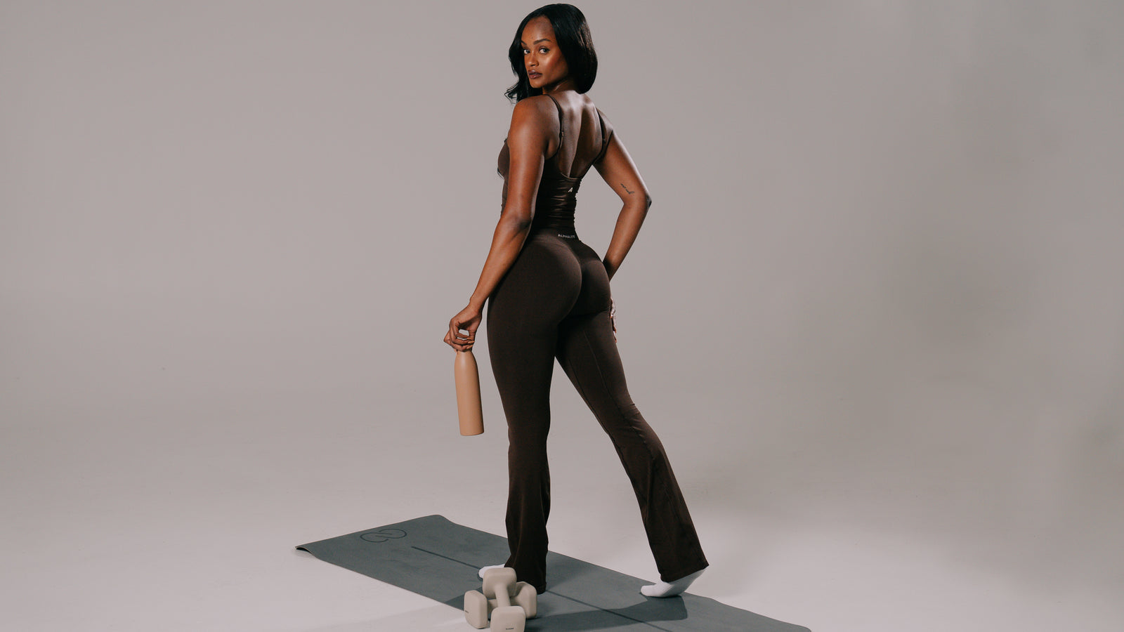 Amplify Ultra-High Rise Flared Pant - Cashmere product media