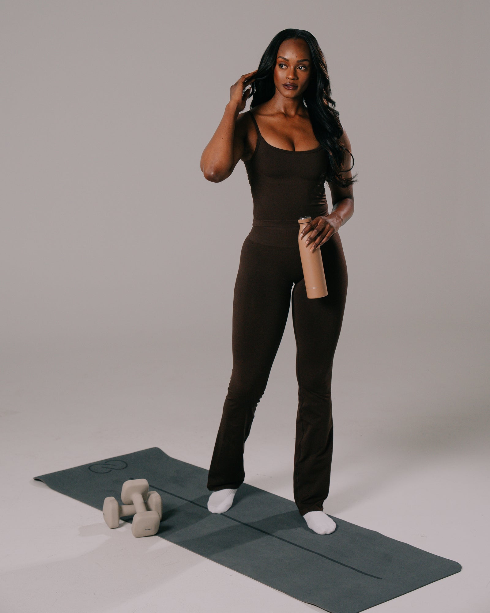 Amplify Ultra-High Rise Flared Pant - Cashmere product media