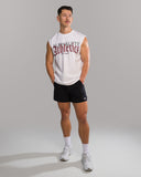 Dark Haven Cut Off - White