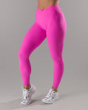 Wrap Mid Rise Legging - Malibu Pink
