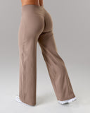 Aura Wide Leg Pant - Mocha