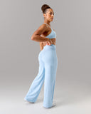 Aura Wide Leg Pant - Powder Blue