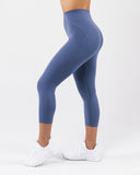 Aura Ultra-High Rise Capri - Dusty Blue
