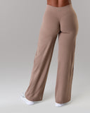 Aura Wide Leg Pant Long - Mocha
