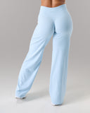 Aura Wide Leg Pant - Powder Blue