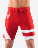 Aztec Boardshort - Crimson Coin