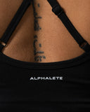 Crossed Push Tank - Black