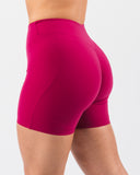 Everyday Core Mid Rise Biker Short - Berry