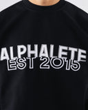 Establishment Split Crewneck - Black