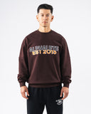 Establishment Split Crewneck - Deep Mauve