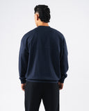 Establishment Split Crewneck - Deep Navy