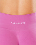 Pump Mid Rise Legging - Orchid w/ Logo