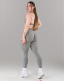 Pump Mid Rise Legging - Heather Grey