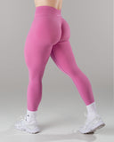 Pump Mid Rise Legging - Orchid w/ Logo