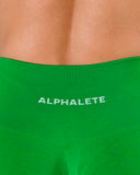 Pump Mid Rise Legging - Emerald Green w/ Logo