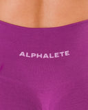 Pump Mid Rise Legging - Acai Berry w/ Logo