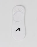 No Show "A" Sock 3pk - White