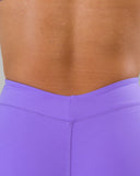 Dip Back Mid Rise Legging - Ultraviolet
