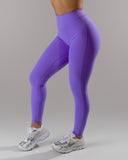 Dip Back Mid Rise Legging - Ultraviolet