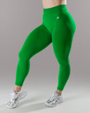 Pump Mid Rise Legging - Emerald Green w/ Logo