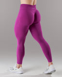 Pump Mid Rise Legging - Acai Berry w/ Logo