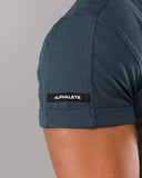 Rolled Muscle Tee - Navy