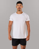 Rolled Muscle Tee - White