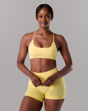 Amplify Open Back Bra - Canary