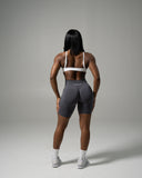 Pump Mid Rise Biker Short - Thunderstorm