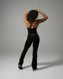 Pump Mid Rise Flared Pant - Black