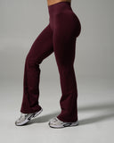Pump Mid Rise Flared Pant - Merlot