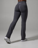 Pump Mid Rise Flared Pant Long - Thunderstorm