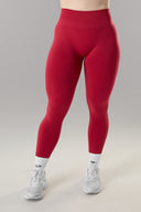 Pump Mid Rise Legging - Scarlet