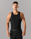 Zero Ribbed Tank 2pk - Black