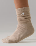 Scrunch Sock 3pk - White / Wheat / Heather Grey