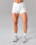 Wrap Mid Rise Short - White