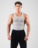 Zero Ribbed Tank 2pk - Heather Grey